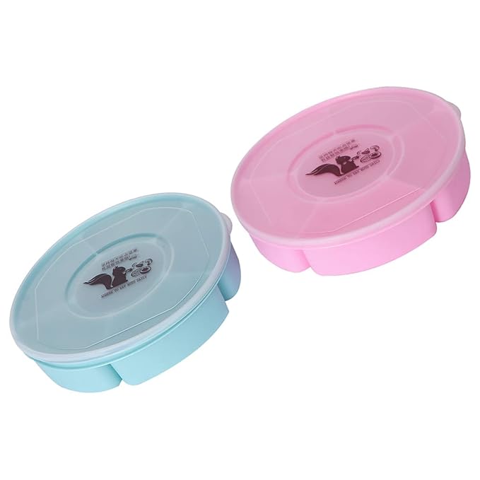 TOPBATHY 2pcs Dry Fruit Plate with Lid Appetizer Serving Tray Dried