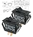 Carling Technologies Rocker Switches TA201-TB-B,(Pack of 2) SPST ON-None-Off BLK