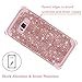 LONTECT Compatible Galaxy S8 Case Luxury Glitter Sparkle Bling Heavy Duty Hybrid Sturdy High Impact Shockproof Protective Cover Case for Samsung Galaxy S8, Shiny Rose Gold