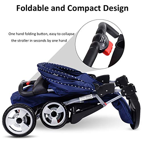 5 Costzon+Stroller+Folding+Pushchair+Canopy