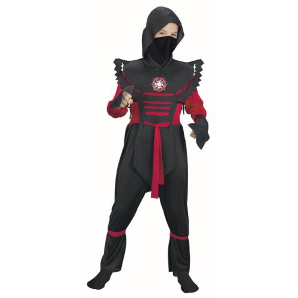 Child's Red Fury Ninja Costume (Size: Large 12-14)