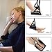 PRAVETTE Ergonomic Foot Rest (Travel, Airplane) - Black
