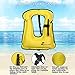 OMOUBOI Unisex Adult Portable Inflatable Canvas Life Jacket Snorkel Vest Diving Safety