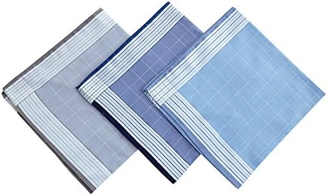 Men's Light Color Cotton Handkerchiefs Pack of 6