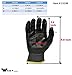 G & F Products 6 PAIRS Men's Working Gloves with Micro Foam Coating - Garden Gloves Texture Grip - Work Glove For general purpose, construction, yard work, X-Large, Black, Model Number: 15196XL-6