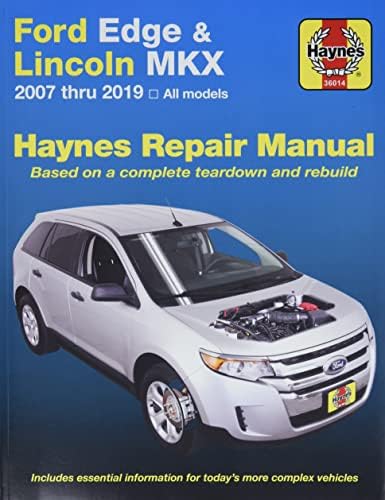 Ford Edge & lincoln MKX 2007 thru 2019 All Models Haynes Repair