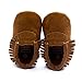 Kuner Baby Boys Girls Tassel Soft Soled Non-Slip Crib Shoes Moccasins First Walkers