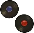 20 Serviettes En Papier Vinyl Motif Vinyles Rétro - 33x33 Cm - Triple épaisseur - Fête Musique