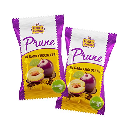 Dark Chocolate Covered Prunes, 6 Oz Bag (Pack of 12) - Thumbnail 3