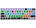 XSKN Mac Logic Pro X English Shortcut Functional Hotkey Design Silicone Keyboard Skin Cover for 2016 Touch Bar MacBook Pro 13 (A1706) & MacBook Pro 15 (A1707), US EU Layout