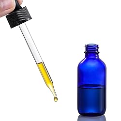 AOZITA 4 Pack, 2 oz Dropper Bottles with 1 Funnel