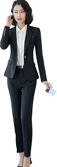 Amazon Yunping スーツ レディース 上下セット ビジネス Ol オフィススーツ オールシーズン ファッション 春 秋 冬 フォーマル スリム コート ジャケット 通販