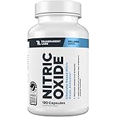 Transparent Labs Nitric Oxide - Nitric Oxide Booster for Men and Women with Arginine Nitrate, Betaine Nitrate, Pine Bark Extract, and Astragin for Nitric Oxide Flow - 120 Count