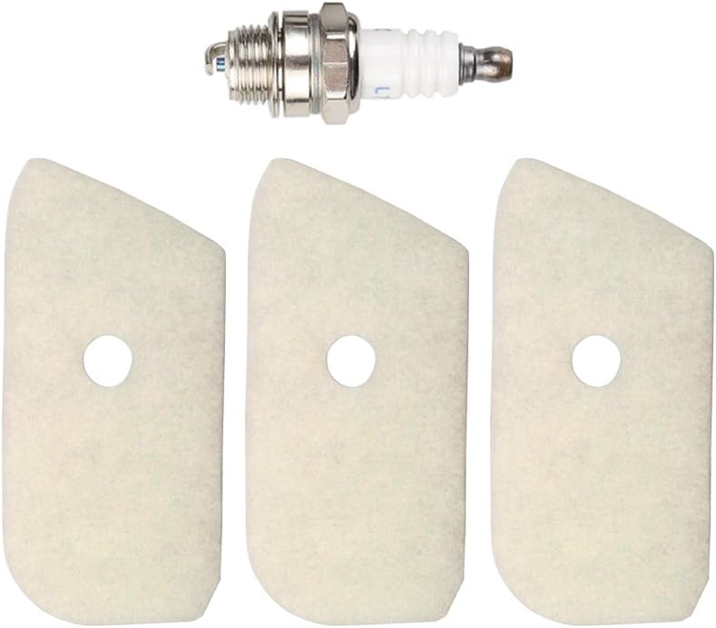 Amazon Com Buckbock 3 Pcs Replacement 530150253 Air Filter With Spark Plug For Craftsman 124l 125l 128l 128cd 128ld 128ldx Gas Line Lawn Trimmer Garden Outdoor
