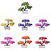 dezirZJjx Artificial Plants Welcoming Pine Bonsai Simulation Artificial Potted Plant Ornament Home Decor - Red