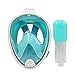 HELLOYEE Full Face Snorkel Mask for Adults Kids Panoramic View Snorkeling Mask Free Breathing Anti-Fog Anti-Leak Design with Detachable Camera Mount