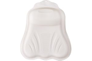 Goowin Bath Pillows for Tub, New Generation Skin-Friendly Silicone Bath Pillow, Luxury Bathtub Pillow for Head and Neck, Powerful Suction Tub Pillow for Bathtub with Inflatable Airbag (Off-White)