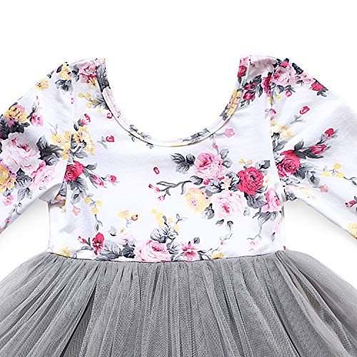 image for Flofallzique Long Sleeve Toddler Dress 1-9Years Old Maxi Girls Dress V