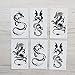 Small Temporary Tattoos Stickers Women Men Girls 6 Sheets, Fake lovely Tattoos Paper Body Sticker Set Party Favors,and Long Lasting body tattoos by (Set 1)
