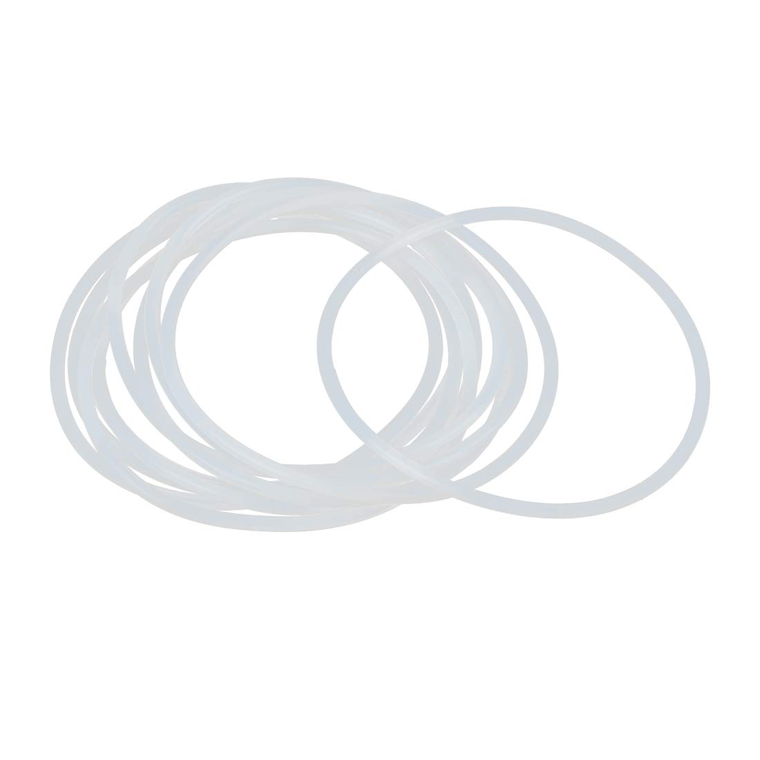 X AUTOHAUX Silicone O-Rings, 85mm OD 78.8mm ID 3.1mm Width VMQ Seal Gasket for Compressor Valves Pipe Repair, White, Pack of 10