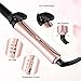 PRETTY SEE Curling Wand Interchangeable Curling Iron Ceramic Barrels Electric Hair Curler with Carry Case, Rose Gold
