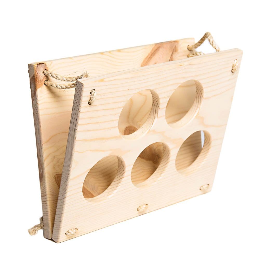 SMALL PET SELECT Enrichment Platforms – Natural Play Tables & Digging Boards for Rabbits & Small Pets (Hay Manger Large)