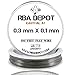 [RBA DEPOT] 100ft - 0.3 mm X 0.1 mm Kanthal Flat Ribbon Wire KA1 FeCrAl Alloy Resistance Wire