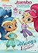AZZUTORK Shimmer and Shine Coloring Books and Puzzle Set - Includes 2 Coloring Books with Over 30 Stickers, 1 Puzzle (48 Pieces), 24 Crayola Crayons and Jewelry Stone Sticker (1 Sheet)