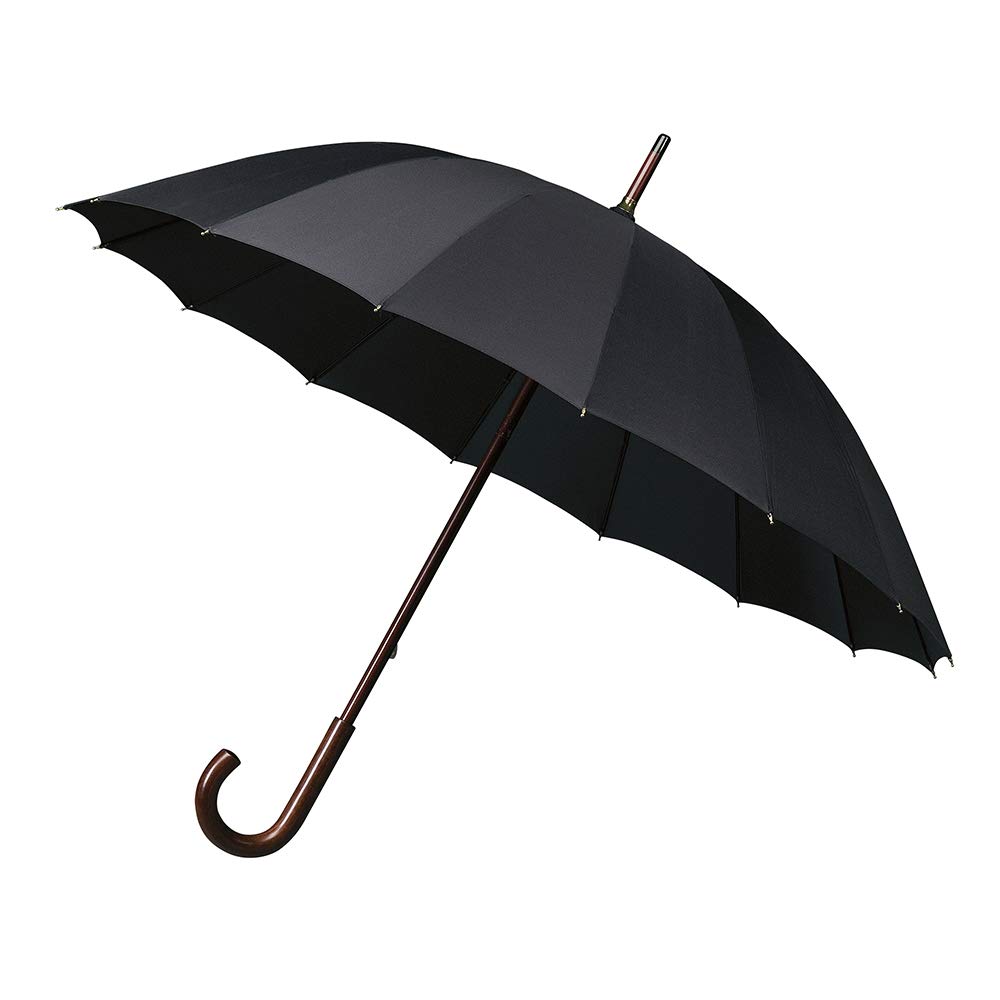 Impliva Falcone Stick umbrella, 105 cm, Black (Schwarz)