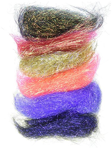 Embellishment Village Angelina Crimped Cut Fibers, Sunset Blend, 6-Pack