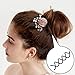 Blulu 100 Pack Coil Hair Pin Non-Scratch Round Tips Twist Screw Hair Pin for DIY Hair Style, Black