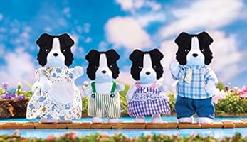 calico critters border collie family set