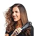 Simply Straight Ceramic Hair Straightening Brush, Black/Pink