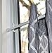 Danily 4 Pack Cupboard Bars Adjustable Spring Curtain Tension Rods 15.7 to 28 Inches, Comes with a Non Slip Shelf Liner
