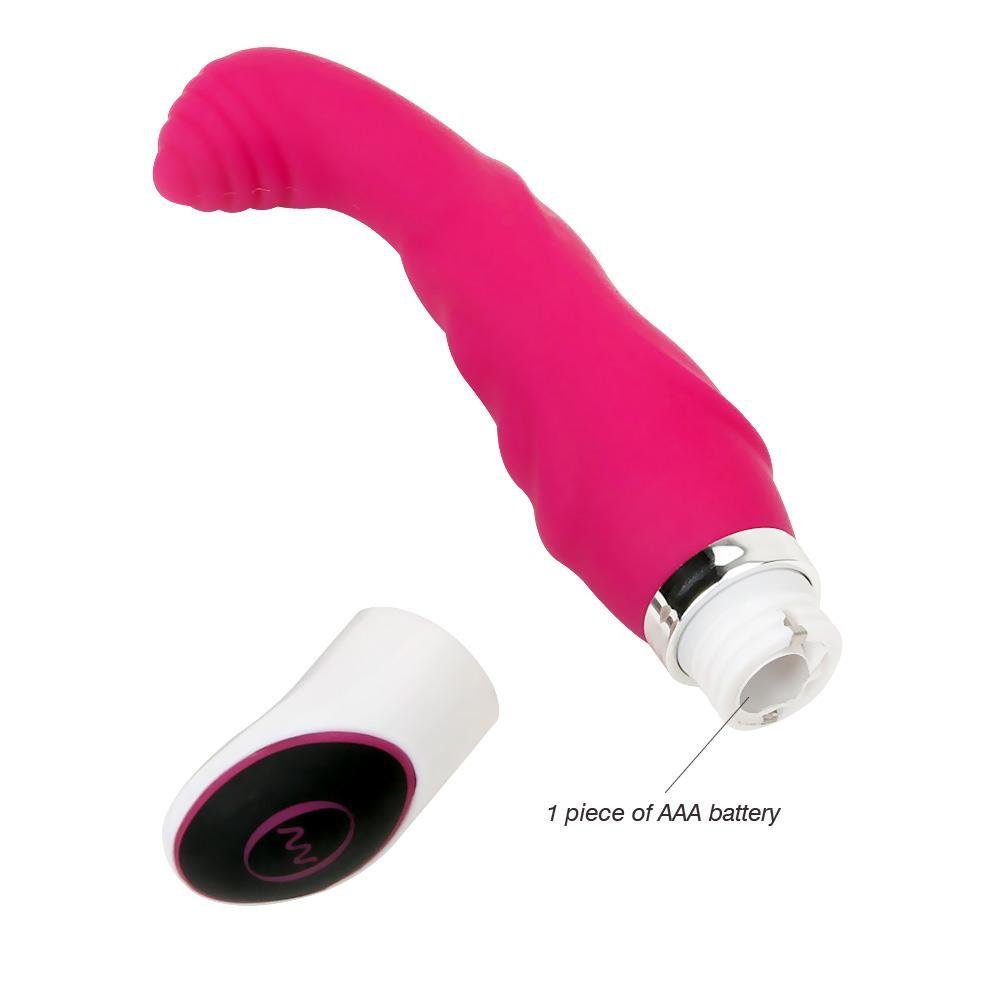 Vibrator Loveryoyo King Powerful Mini G-Spot Vibrator - 10 Stimulation Modes - Made of Medical Grade Silicone (Rose Pink)