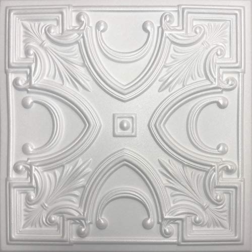 Amazon Com White Styrofoam Decorative Ceiling Tile Victoria
