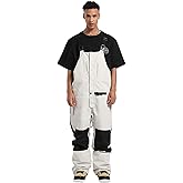 HIEEKDER Men's Ski Bibs Snow Pants Women Insulated Waterproof Snowboard Bib Breathable Overalls Outdoor Winterproof