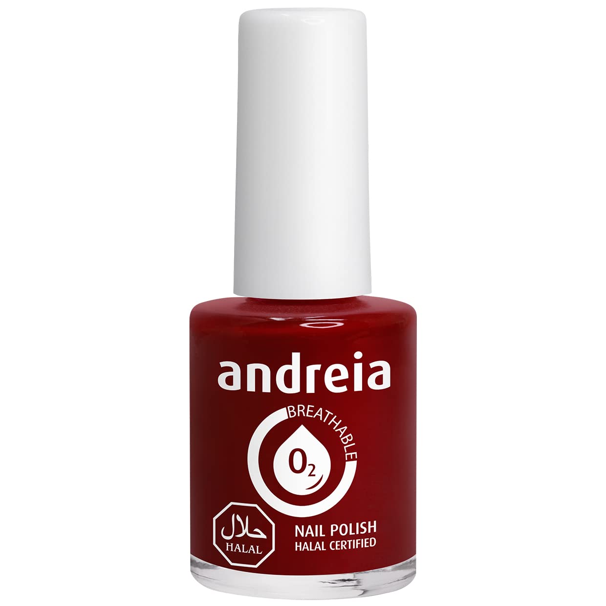 Andreia Halal Breathable Nail Polish Varnish - Water Permeable - B14 Red - Shades of Pink | 10 ml