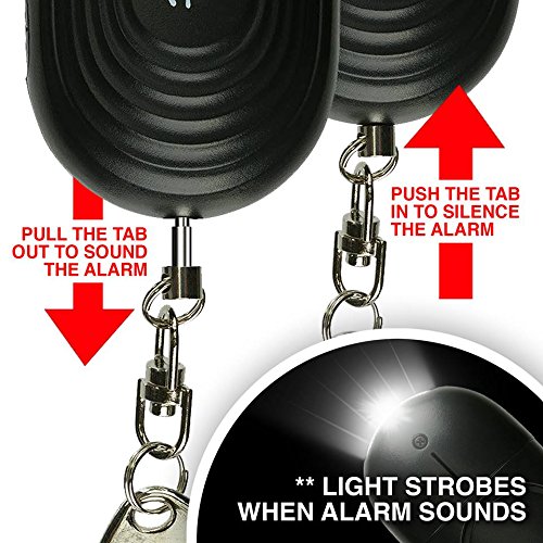Holtzman's Gorilla Survival Personal Alarm : Emergency Keychain for Safety & Security with ULTRABRIGHT LED Flashlight 130dB