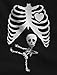 Halloween Pregnant Skeleton Ninja Baby X-Ray Funny Pregnancy Maternity Shirt X-Large Black