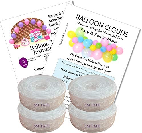 CUK Designs Balloon Floating Arch Garland Cloud Tape Strip - 20 Metres/65ft
