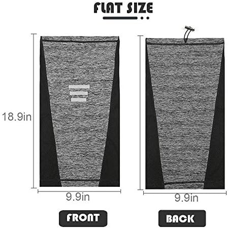 Adjustable neck gaiter for biking and masks, priced between $22.99 and $26.99.