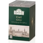 Ahmad Tea Earl Grey Tea, 20-Count Boxes (Pack of 6) | Caffeinated, Sugar-Free