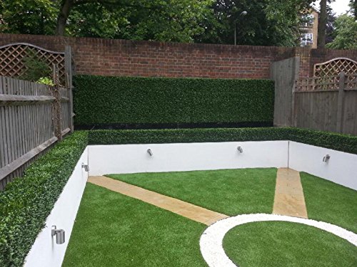 e-Joy Artificial Boxwood Topiary Hedge Plant Privacy Fence Screen Greenery Panels Suitable for Both Outdoor or Indoor, garden or backyard Wall and home decor 40”L x 40”H (4 piece) - Thumbnail 3
