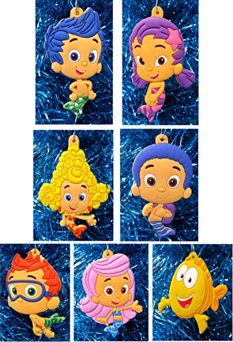 ORNAMENT Bubble Guppies Holiday Christmas Set - Unique Shatterproof Plastic Design
