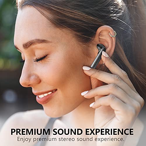 Cuffie Wireless, Cuffie Bluetooth con Audio Premium, Cuffie Audio Stereo Hi-Fi Wireless, 20 Ore di Riproduzione Cuffie Bluetooth In-Ear con Microfono, IPX5 Waterproof