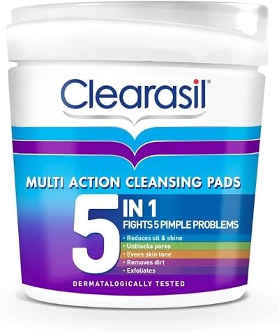 Clearasil 5-in-1 Ultra Cleansing Pads with Salicylic Acid 65 Pads