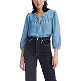 Levi's Womens Halsey 3/4 Sleeve Blouse