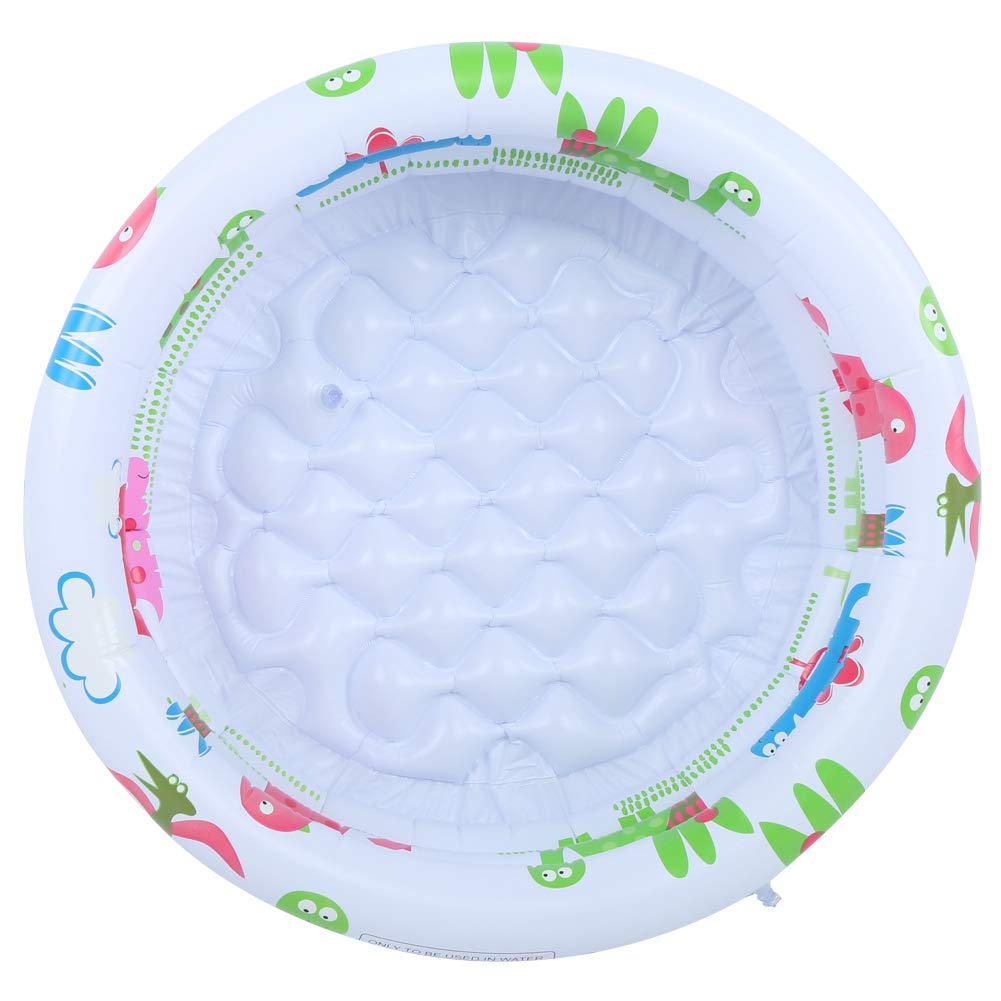Photo 1 of Keenso Round Inflatable Baby Toddlers Swimming Pool with ?Thickened and Environment-Friendly PVC Material Portable Baby Swimming Pool