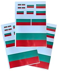 EUIOSFDC Decal in Multiple Sizes Bulgaria Flag